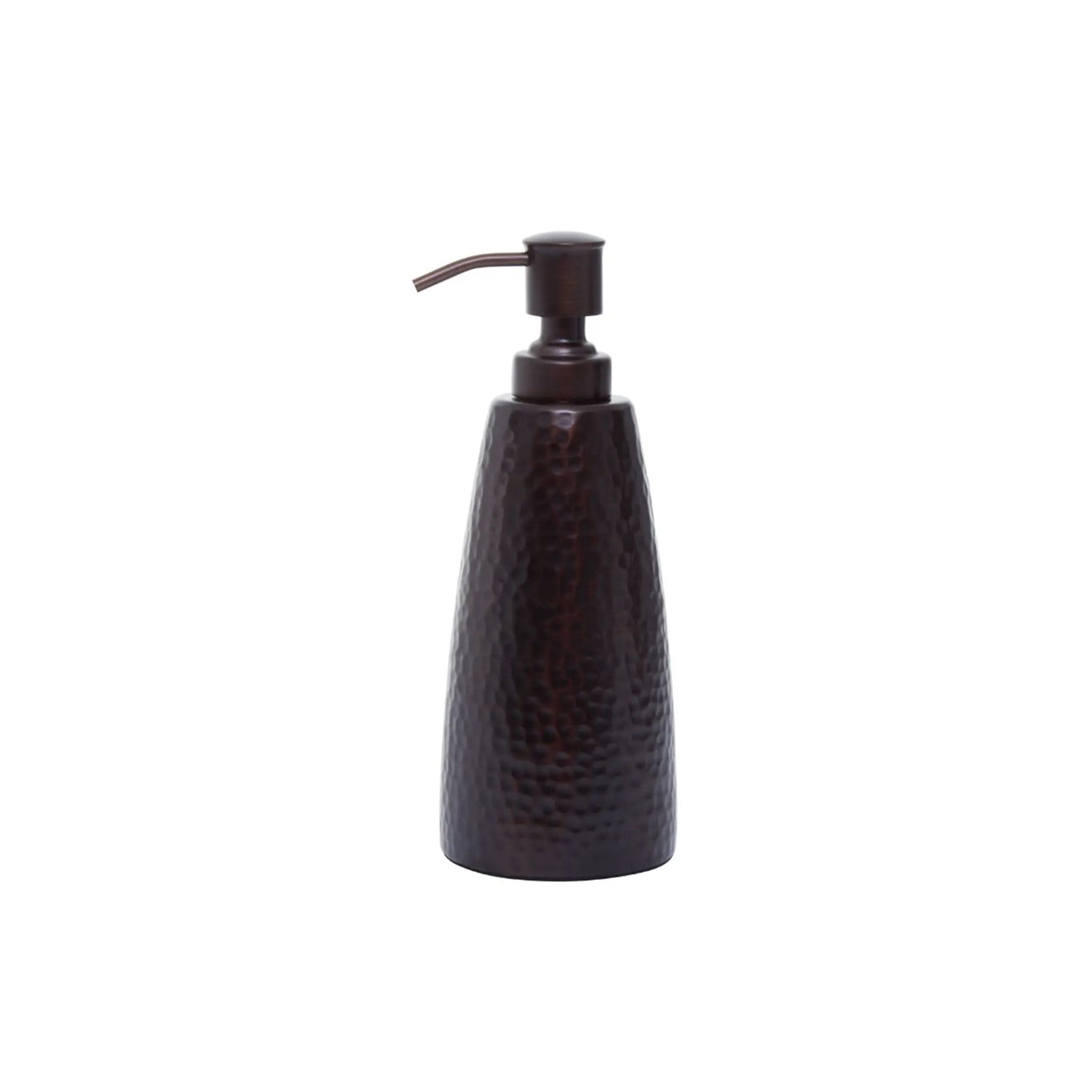 Hammered Pattern Dark Bronze Soap Dispenser